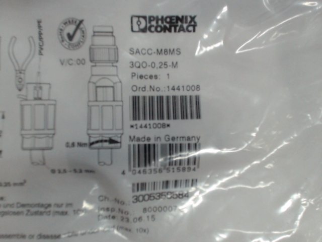 SACC-M 8MS-3QO-0,25-M图片